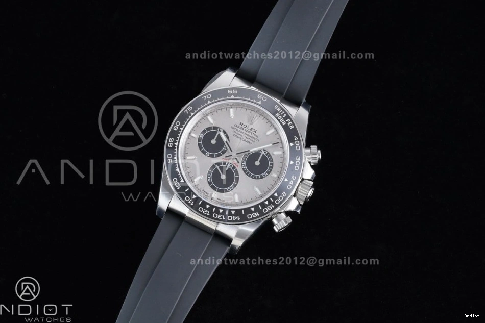 V2 Black VSF on Daytona Oysterflex 1:1 Dial Best VS4131 Gray Strap (Weighted) 126519 Edition 0419